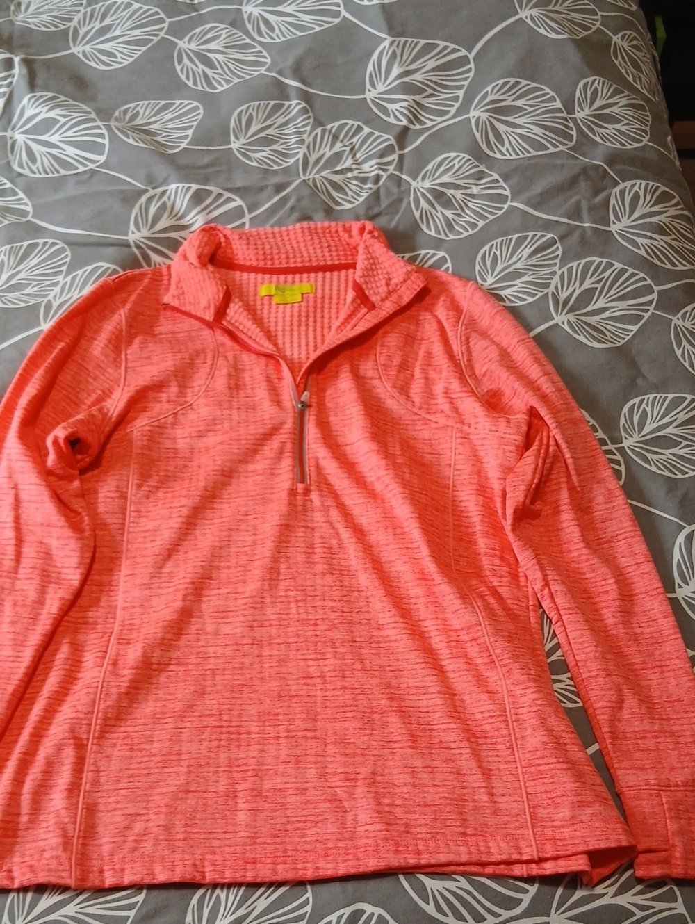 Nola Coral Half-Zip Cowl Sweater